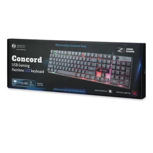 ZOOOK ZG-Concord - USB Wired Gaming Multimedia Keyboard
