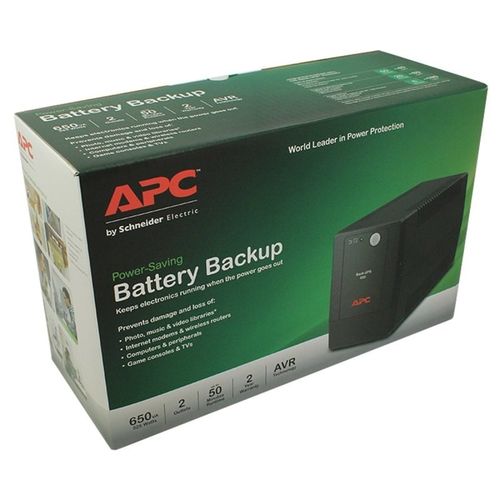 Apc Back-UPS 650VA, 230V, AVR, Universal Sockets