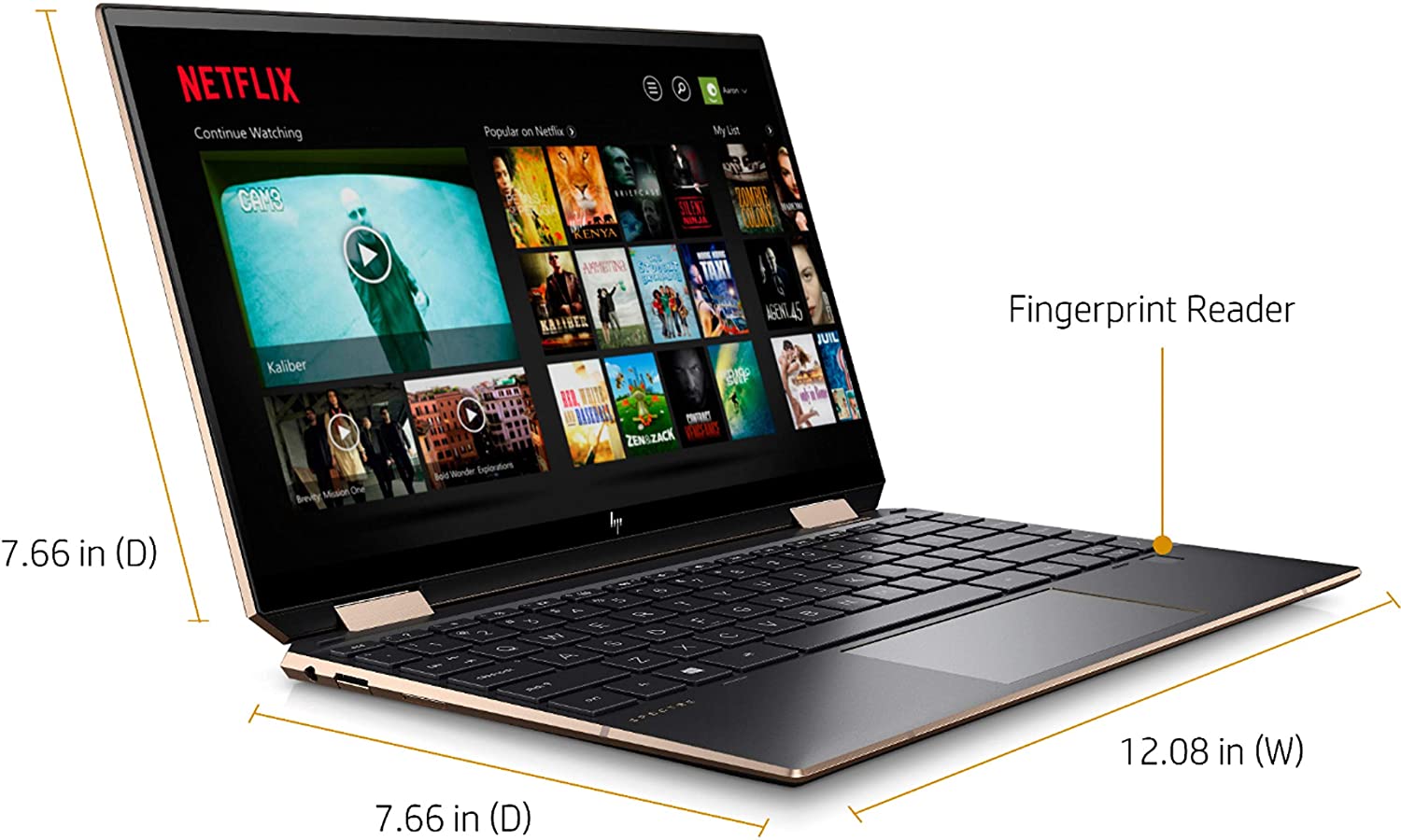 HP Spectre x360-13.3" FHD Touch i7-16GB - 512GB SSD